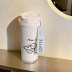 Insulated Ladies Drinking Cup with Hello Kitty Design BPA-Free Flip-Top Lid Ergonomic Handle