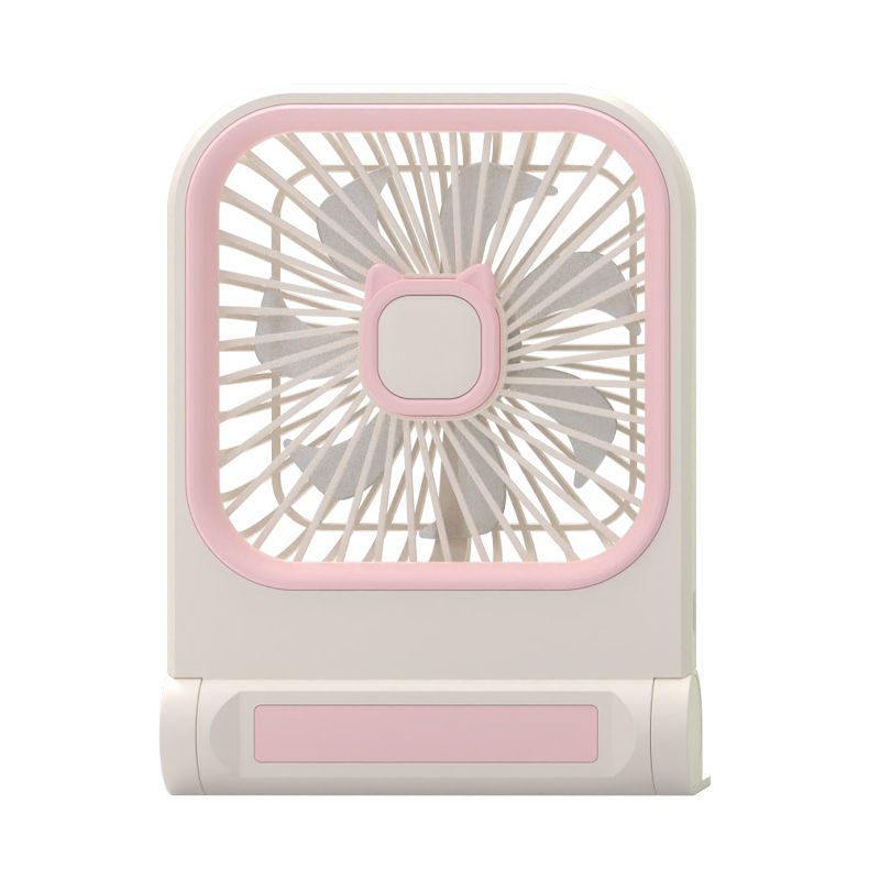Portable Handheld Fan USB Rechargeable Cute Animal Design Compact Size