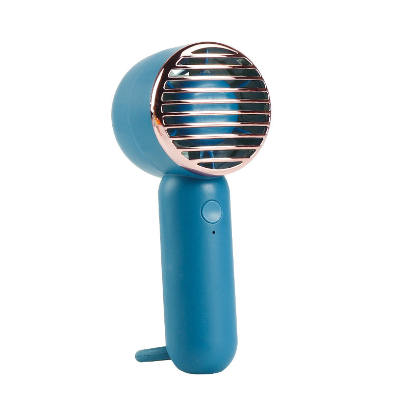 Women's Portable Mini Fan USB Rechargeable Ergonomic Handle Compact Design