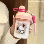 Women’s BPA-Free Water Bottle with Carrying Strap Leak-Proof Lightweight Portable