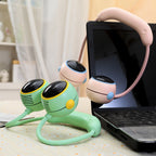 Women’s Portable Neck Fan USB Rechargeable Lightweight Ergonomic with Cute Animal Design