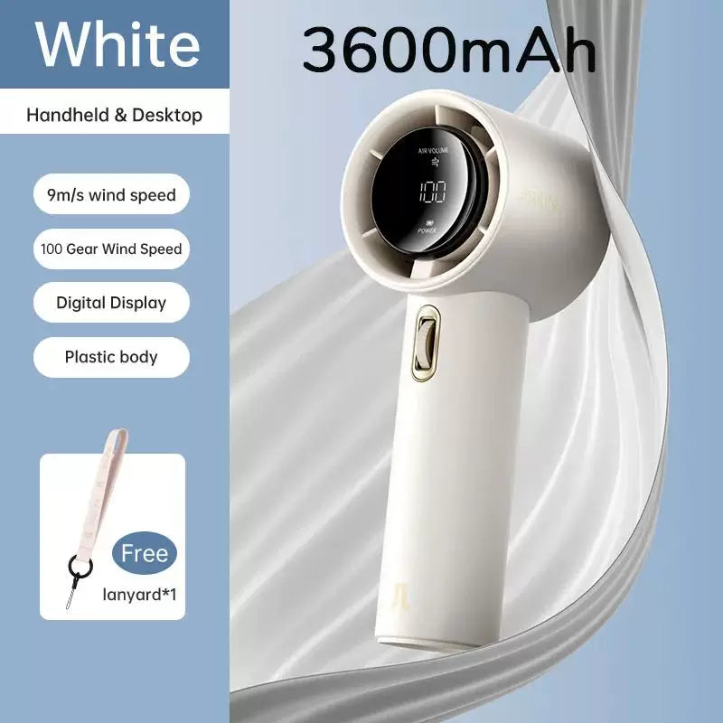 Rechargeable Cordless Hair Dryer Portable Handheld Digital Display Multi-Speed