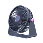 Ladies Table Fan Compact Quiet 3-Speed Adjustable Head for Desk or Bedroom