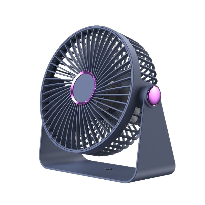 Ladies Table Fan Compact Quiet 3-Speed Adjustable Head for Desk or Bedroom