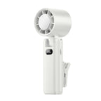 Harrow Rechargeable Personal Handheld Cooling Fan Portable Lightweight with LED Battery Indicator and Clip