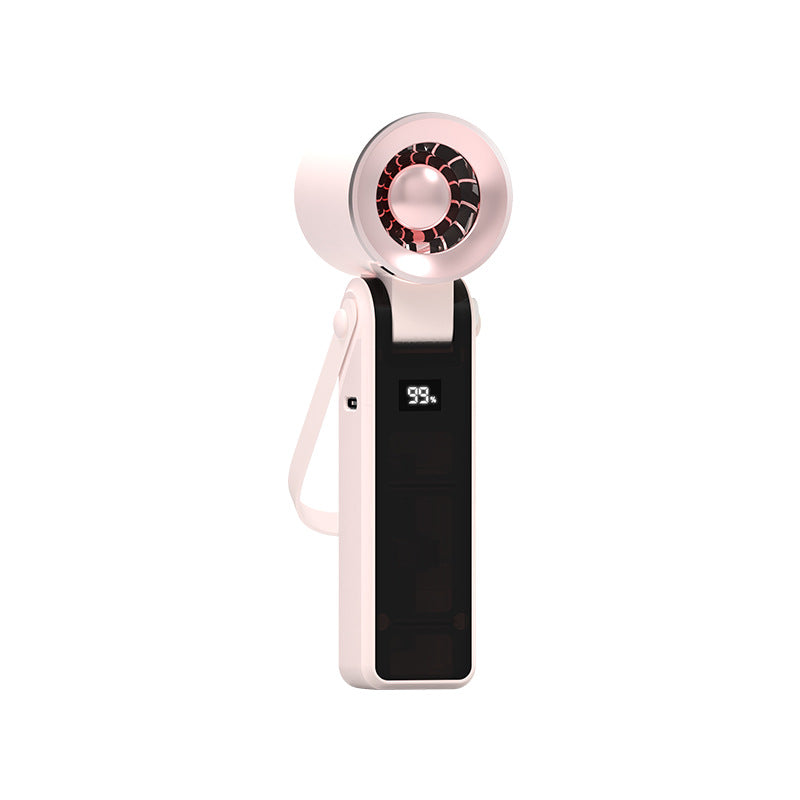 Harrow Portable Rechargeable Handheld Cooling Fan Lightweight Compact with LED Display