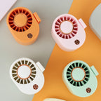 Women Portable Mini Fan USB Rechargeable Adjustable Tilt Compact Personal Cooling