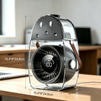 Portable Mini Fan Compact Lightweight Quiet Operation Digital Display Rechargeable Battery
