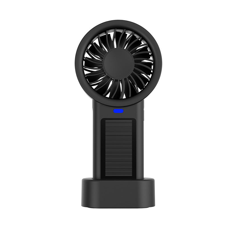 Portable Rechargeable Mini Fan Compact Lightweight Adjustable Speed with Solar Charging Option