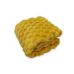 Women's Luxury Plush Fleece Blanket with Soft 3D Texture Hypoallergenic Cozy Throw