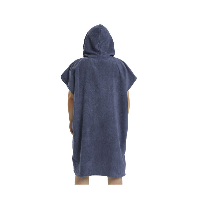 Brehn Women's Hooded Bathrobe Soft Microfiber Cozy Robe with Pockets Lightweight Warm
