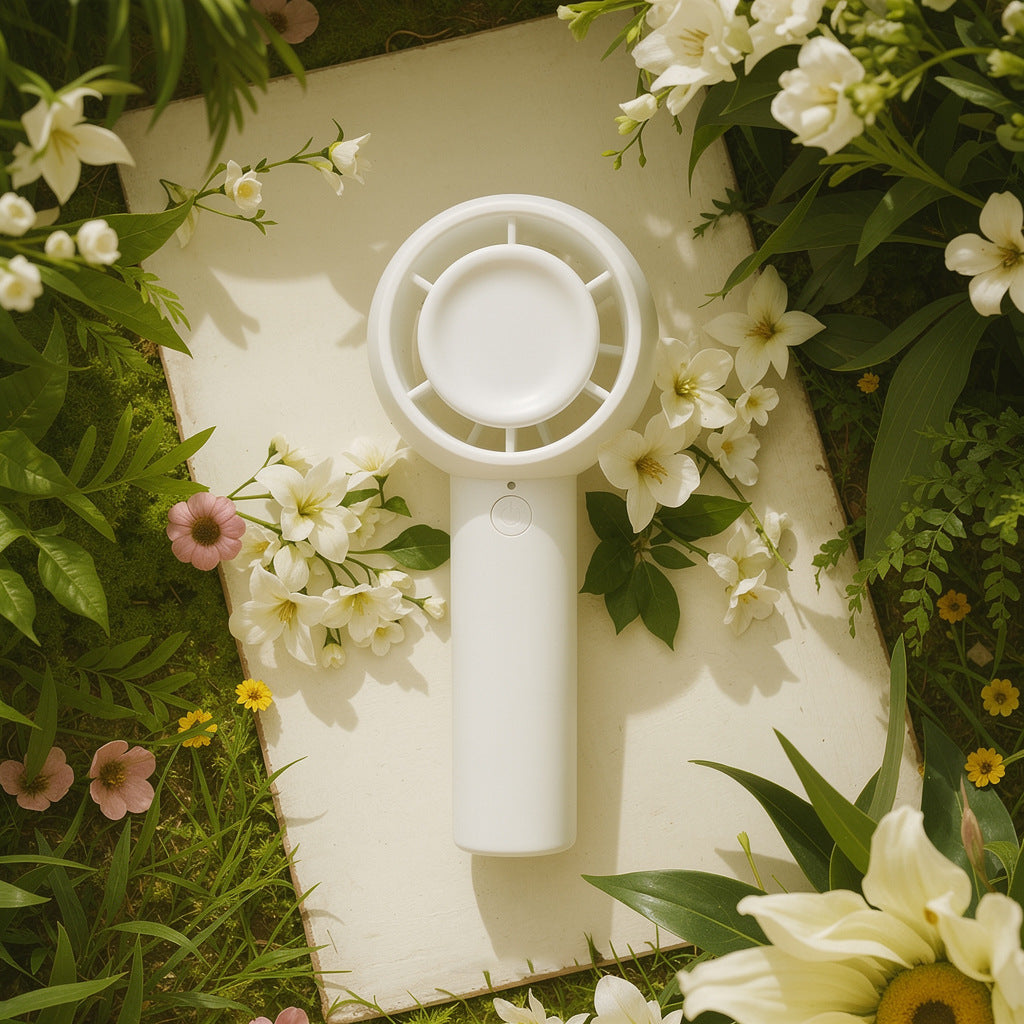 Portable USB Rechargechargeable Handheld Fan Compact Lightweight with Multiple Speeds