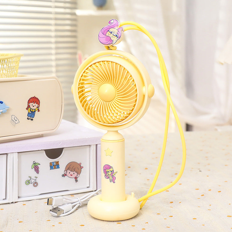 Portable Mini Fan USB Rechargeable with Flexible Neck and Mounts Lightweight Personal Cooling Fan
