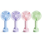 Portable Handheld Fan USB Rechargeable Compact Quiet Ergonomic Design for Women