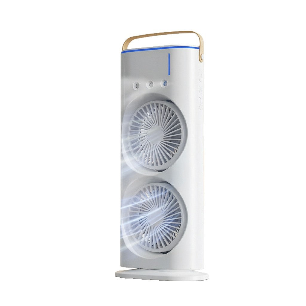 Air Purifying Fan with HEPA Filter and Dual Ventilation Portable Cooling Fan