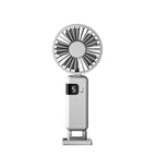 Rechargeable Portable Desk Fan Compact Quiet with LED Display and Multiple Speeds