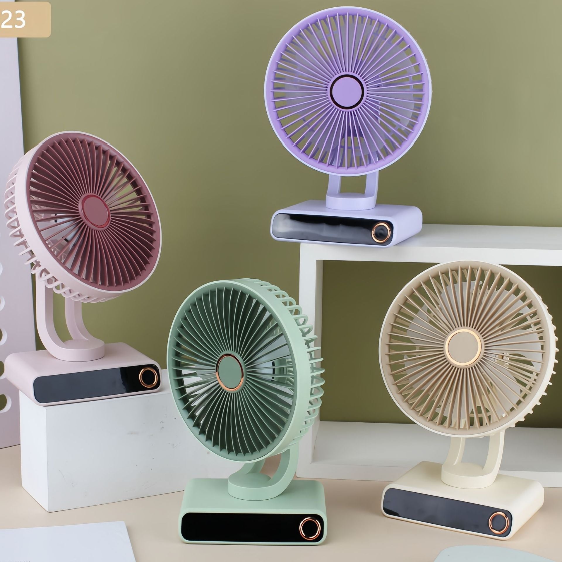 Portable Table Fan for Women Multifunctional Design Quiet Operation Adjustable Speeds