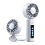 Women's Portable USB Mini Fan with LED Display and Three Speed Settings