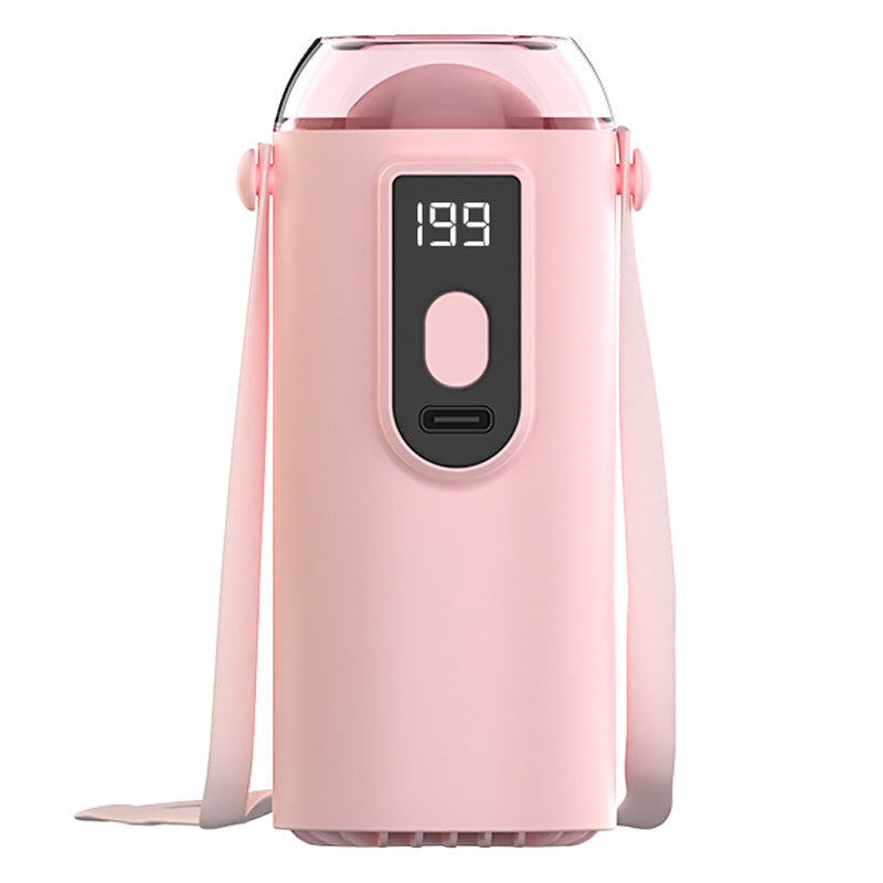 Portable Mini Water Sprayer with LED Display USB Rechargeable Compact Mist Fan