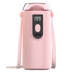 Portable USB Fan with Digital Temperature Display Lightweight Rechargeable Personal Fan