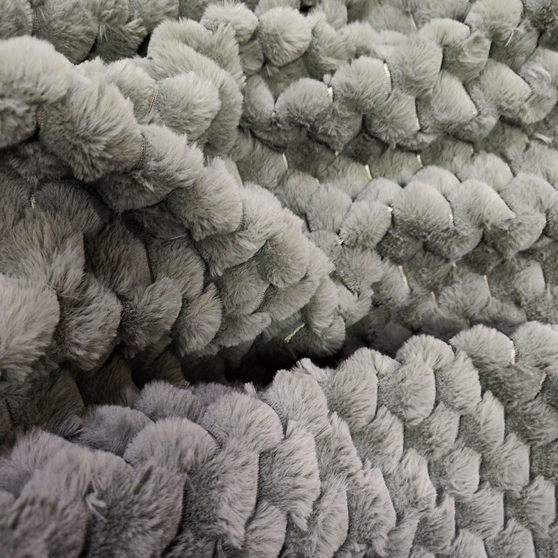Brehn Women’s Luxury Fleece Blanket Soft Warm Honeycomb Pattern Throw Blanket