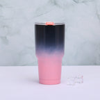 Unisex Insulated Stainless Steel Mug Double-Walled Leak-Proof Lid with Straw Durable Design