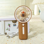Portable USB Rechargeable Handheld Fan with Clip and Quiet Brushless Motor