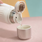 Insulated Stainless Steel Water Bottle Double-Walled Vacuum with One-Hand Safety Lock and Removable Cup