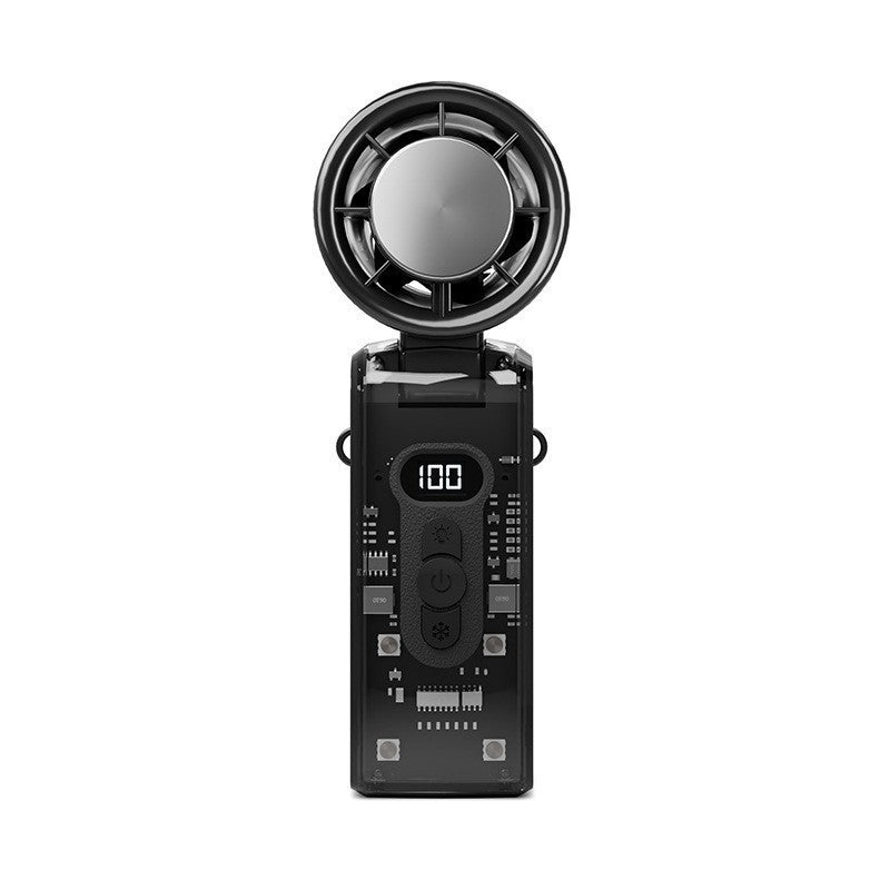 Portable Mini Fan Battery Operated Compact Lightweight with LED Display