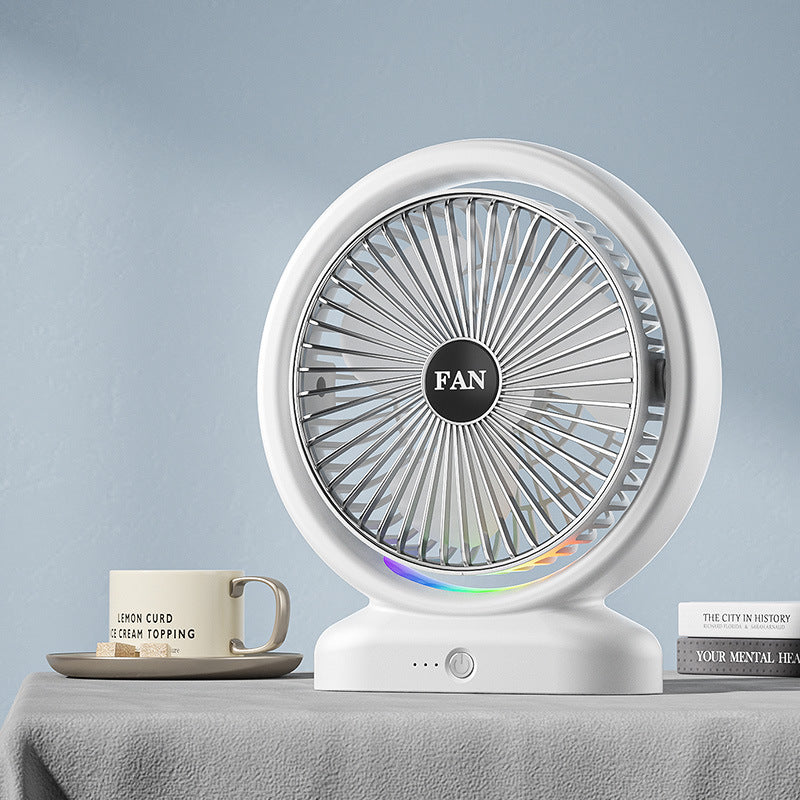 Personalized Desk Fan Quiet Operation Adjustable Speed 360° Rotation Compact Design