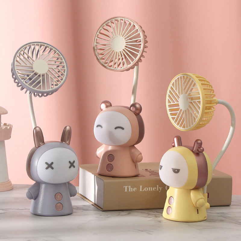 Portable Hand Fan with Adjustable Flexible Head Lightweight and Compact
