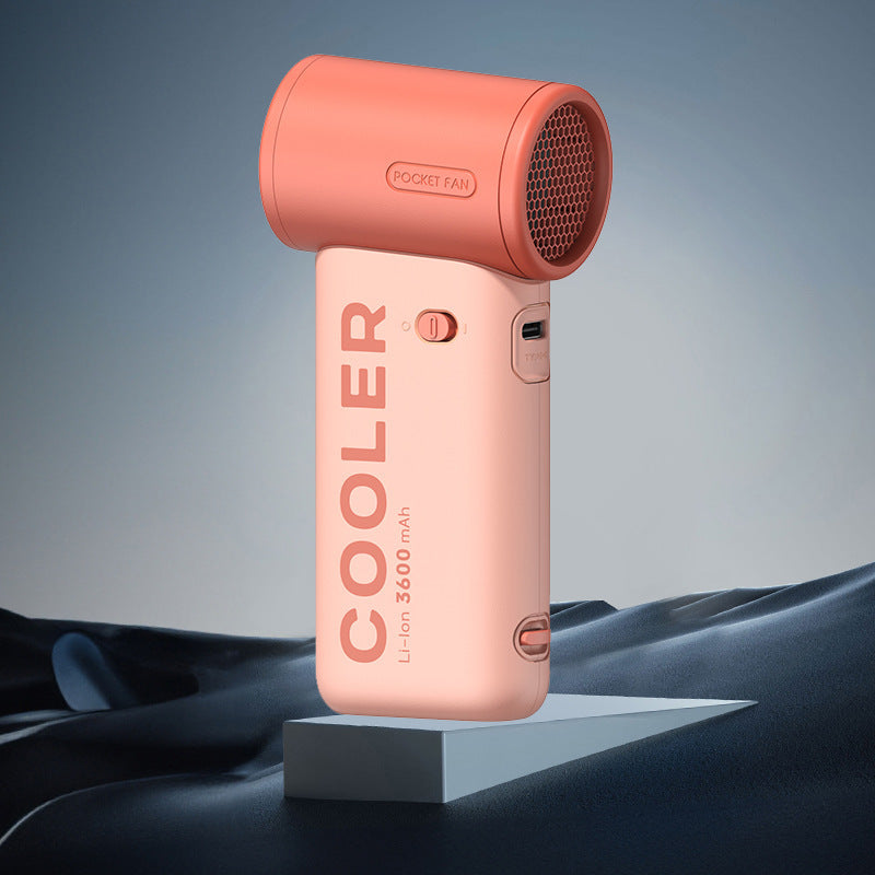 Portable Handheld Pocket Fan Rechargeable Battery Compact Lightweight Personal Cooling Device