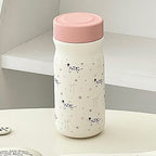 Insulated BPA-Free Water Bottle for Women with Cute Dog Design Leak-Proof Screw Cap