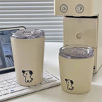 Women's Insulated Travel Mug with Funny Animal Design Spill-Proof Lid Durable BPA-Free