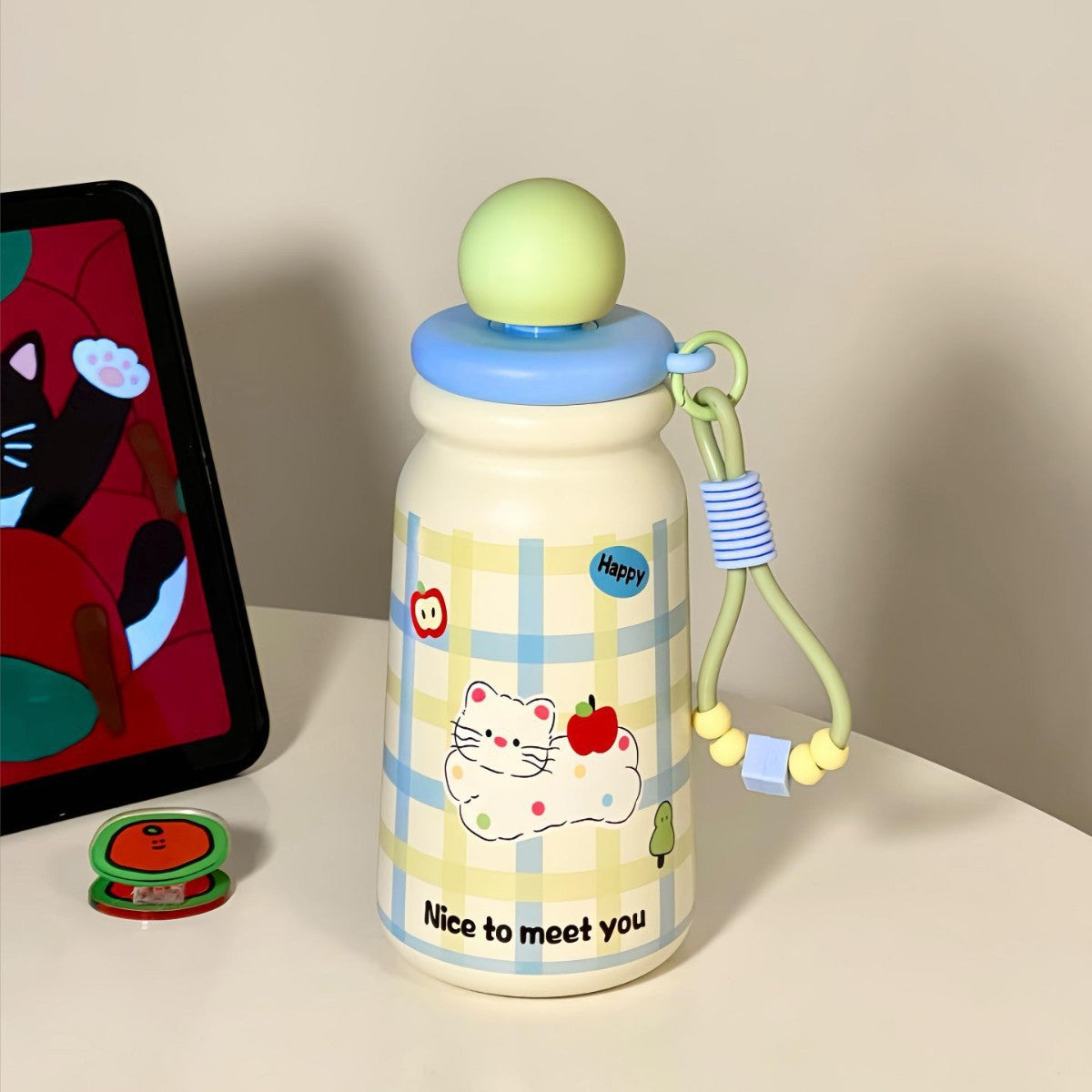 Insulated Water Bottle for Women BPA-Free Flip Cap Leakproof Dog Design
