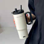 Women’s Thermal Mug Double Drinking System Stainless Steel Insulated Leak-Proof Travel Cup