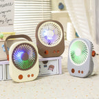 Portable Mobile Table Fan Compact Quiet Adjustable Speed Modern Design