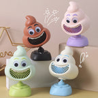 Rechargeable Mini Fan Bunny-Themed Portable USB Cooling Fan Quiet Operation