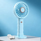 Women's Portable Handheld Fan with Powerful Battery and Cooling Spray Function USB Rechargeable