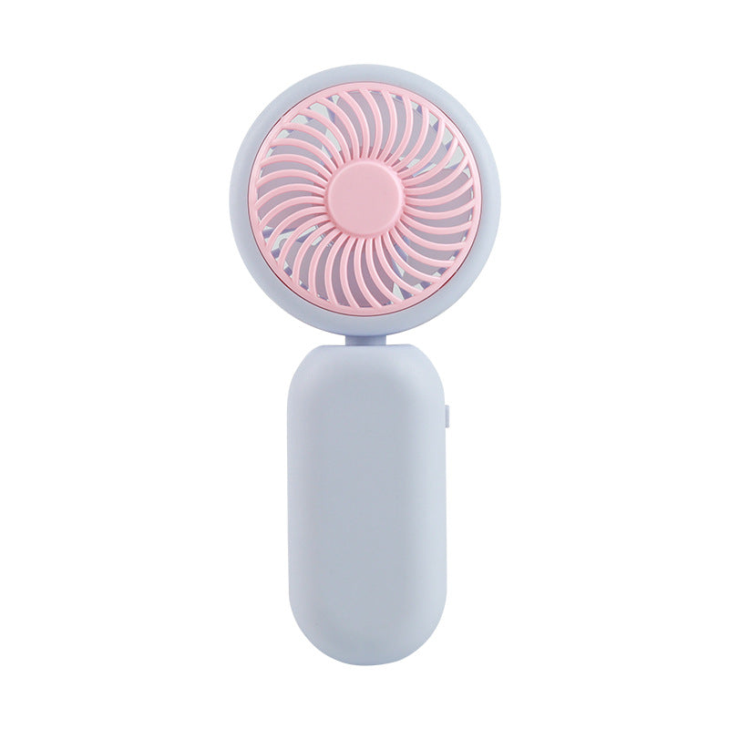 Women Portable Hand Fan Ergonomic Design Rechargeable Battery Operated Compact