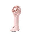 Portable Handheld Fan Foldable Adjustable Head USB Charging Station Compact