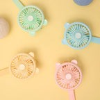 Portable Handheld Fan for Women with Wrist Strap Rechargeable USB Pink