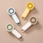 Portable USB Rechargeable Hand Fan With Hanging Loop Quiet Motor Compact Design