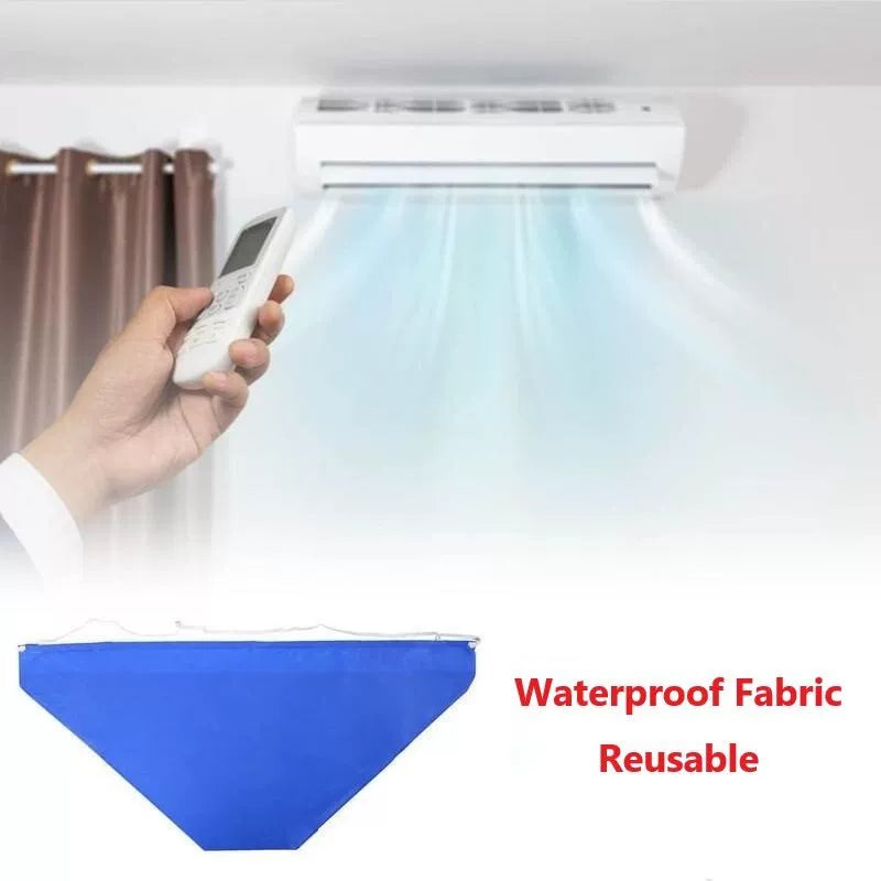 Wall-Mounted Air Conditioner Condensate Catchment Funnel Waterproof Reusable Fabric Universal