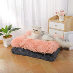 Unisex Cozy Pet Pillow Soft Fiber Non-Slip Machine Washable Cushion for Small and Medium Pets