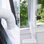 Adjustable Foldable Window Exhaust Seal Plate Kit for Tilt and Turn Casement Windows