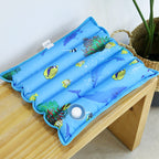 Cooling Seat Cushion with Snowflake Pattern Ergonomic Breathable Comfort Bowlift