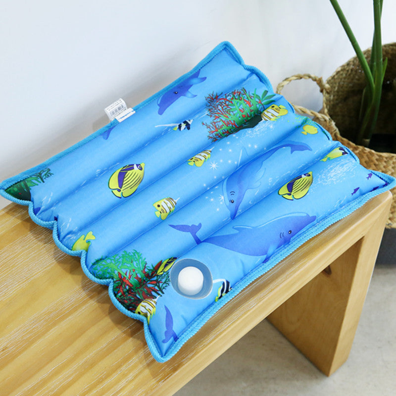 Cooling Seat Cushion with Snowflake Pattern Ergonomic Breathable Comfort Bowlift
