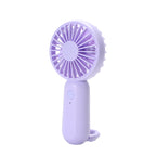 Portable Mini Hand Fan USB Rechargeable With Carrying Strap Unisex