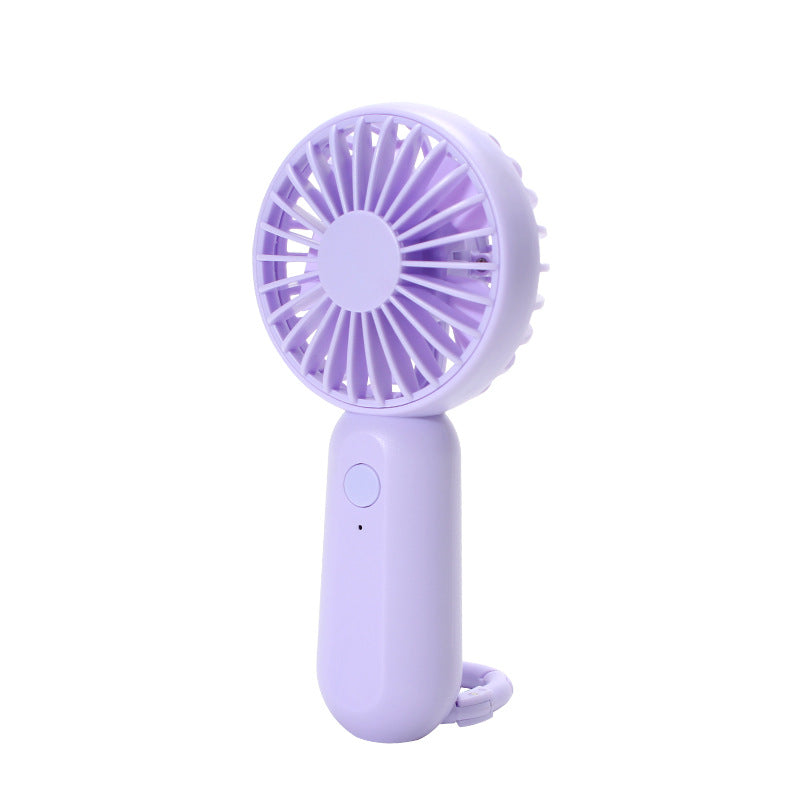 Portable Mini Hand Fan USB Rechargeable With Carrying Strap Unisex